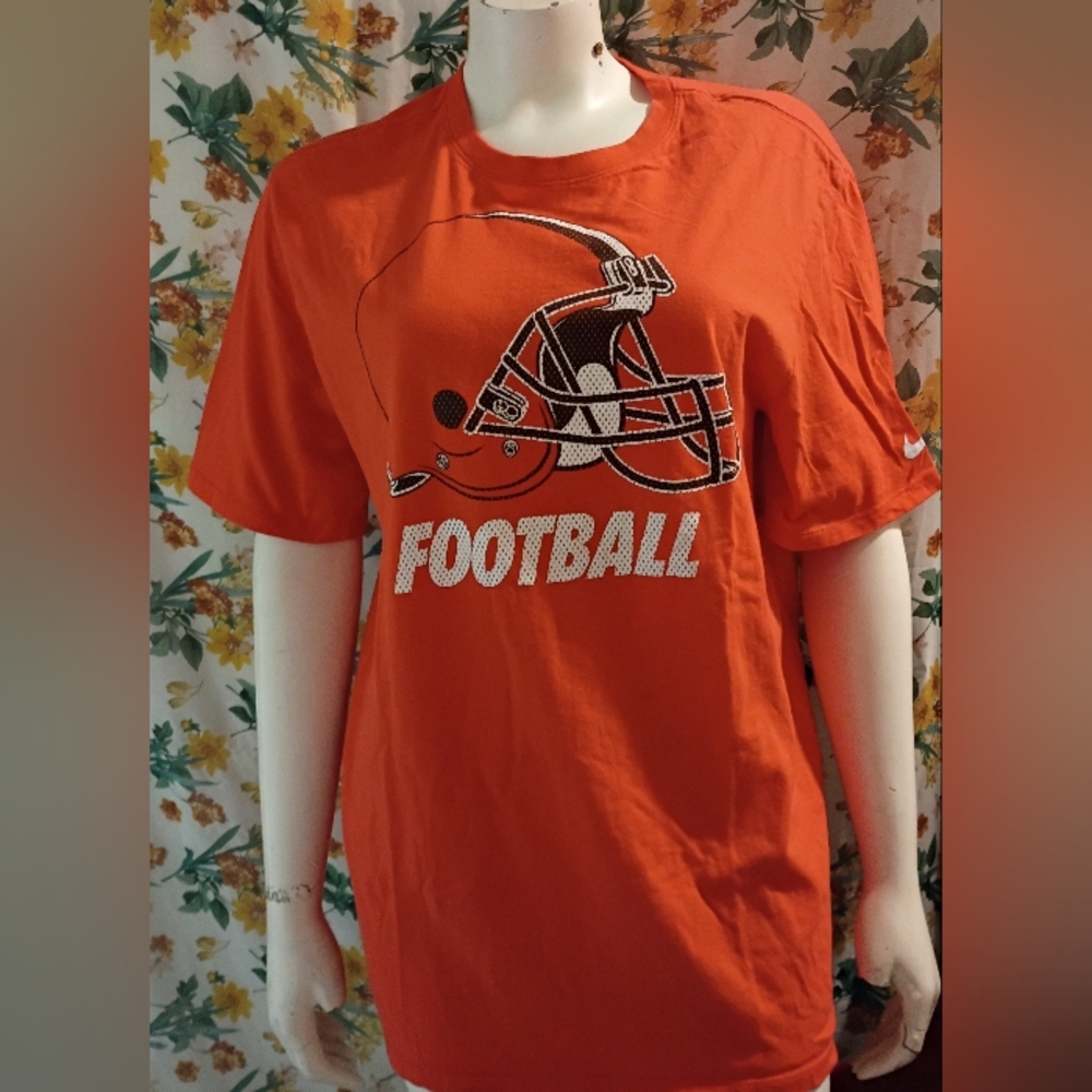 Nike Men's NFL Cleveland Browns Orange T-shirt